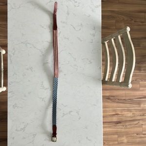 Smathers and Branson American Flag Needlepoint Belt Size 36